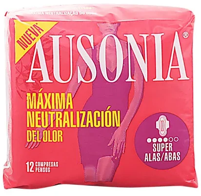 "Ausonia Super Plus" su sparneliais Higieniniai rankšluosčiai 12 vienetų