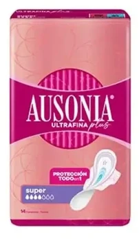 "Ausonia Ultrafine Plus Super Wings" įklotai 14 vnt