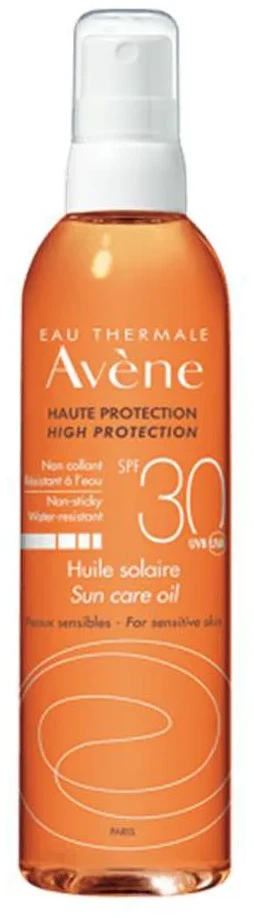 Avene Sun Care drėkinamasis kūno aliejus nuo saulės SPF 30, 200 ml