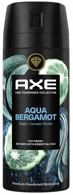 Axe Aqua Bergamot purškiamas dezodorantas, 150 ml
