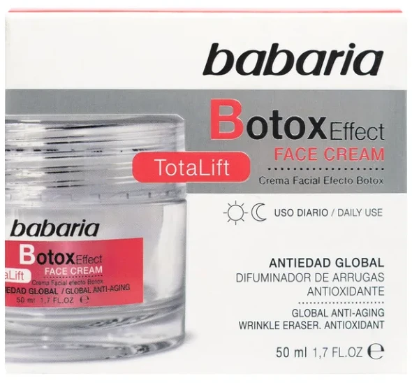 "Babaria Botox Effect" veido kremas "Facial Totalift" 50ml