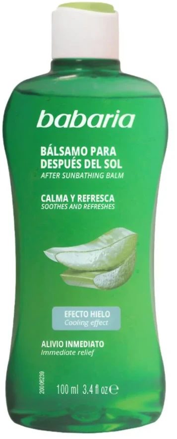 Babaria Sol After Sun Balsamo Efecto Hielo Aloe, 100 ml