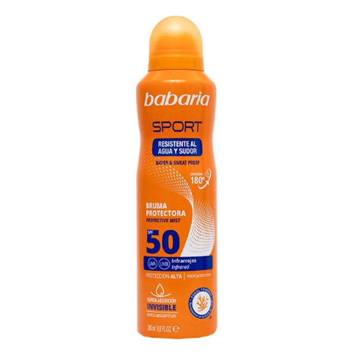 Babaria Sportas Apsauginė dulksna nuo saulės Spf50 purškalas 200ml