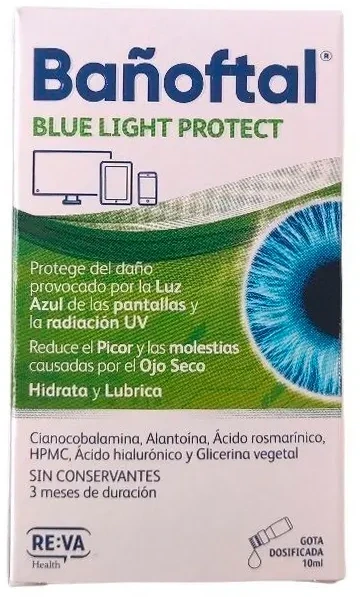 Banoftal Protect Mėlyna Light Drėkinamasis akių tirpalas 10ml