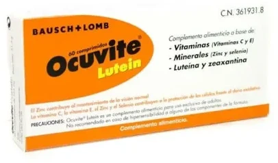 BAUSCH+LOMB "Ocuvite Lutein" 60 tablečių