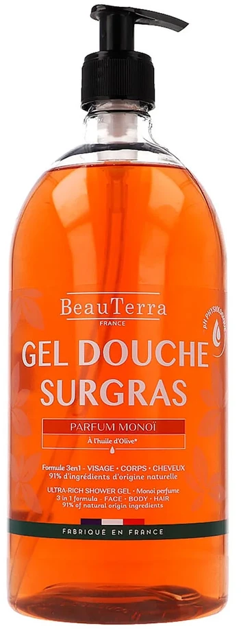 Beauterra Monoi Gel De Ducha, 1000 ml