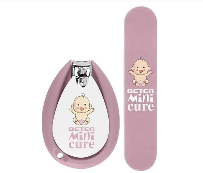 "Beter Baby Minicure Duo Kit" rožinės spalvos rinkinys
