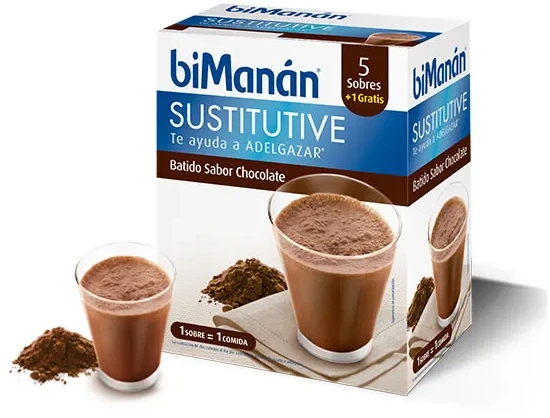 Bimanán Sustitutive Chocolate Milkshake 5 vienetai
