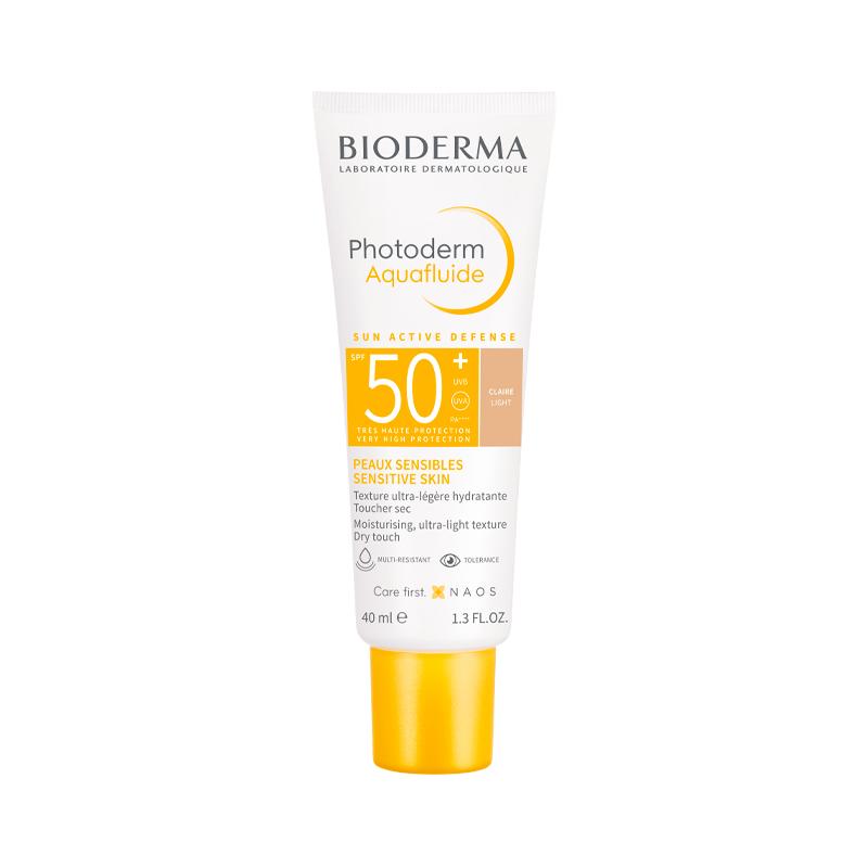 BIODERMA PHOTODERM AQUAFLUIDE, apsauginis kremas nuo saulės visų tipų odai, SPF50+, 40 ml