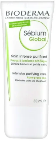 Bioderma Sébium Global kremas nuo spuogų, 30 ml