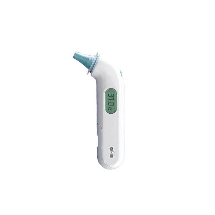 Braun Thermoscan 3 infraraudonųjų spindulių ausies termometras IRT3030 Atminties funkcija, Matavimo laikas 1 s, Baltas
