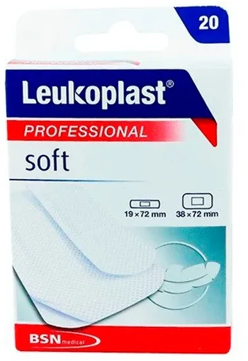 Bsn Medical Leukoplasr Pro Soft 19mx72mm pleistrai 20vnt