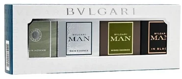 Bvlgari Man Aqua EDT, 5 ml Aqua Marine EDT, 5 ml Wood Essence EDP Glacial Essence, 5 mlmini Set