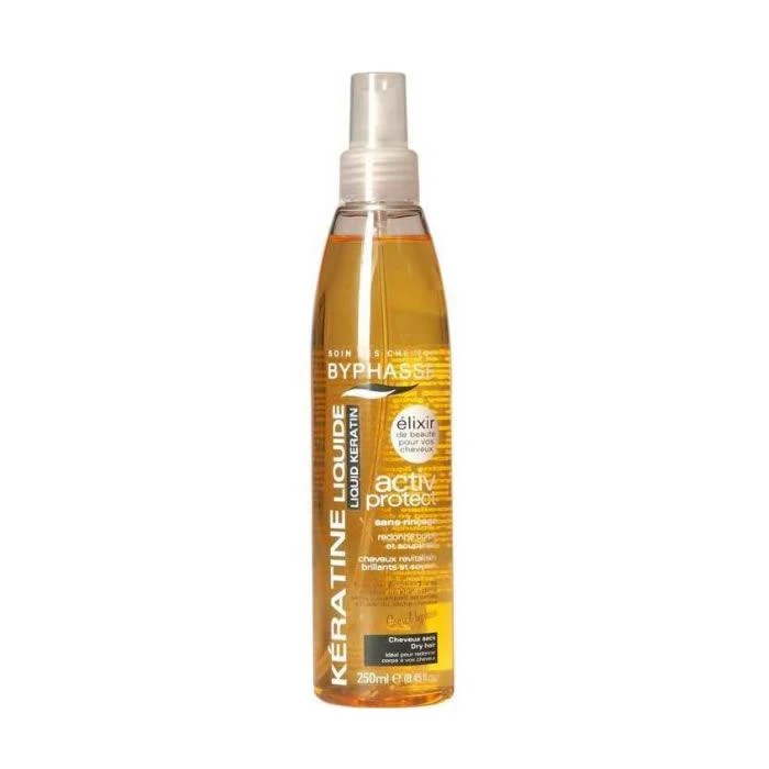 "Byphasse Liquid Keratin Activ Protect" apsaugo sausus plaukus 250ml