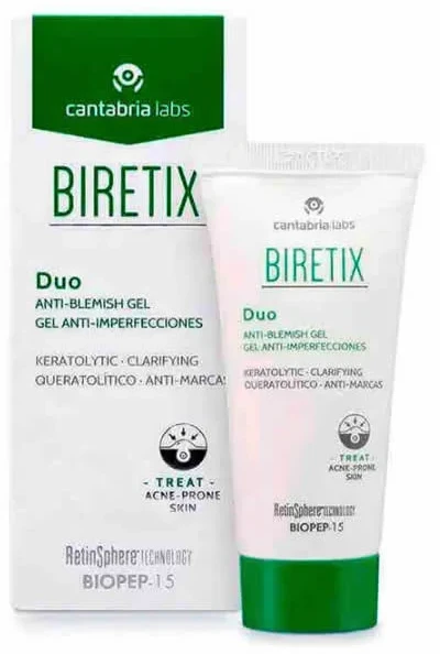 Cantabria Labs Biretix duo prieš spuogus gelis 30 ml