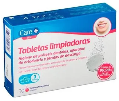 "Care+ Stada" dantų protezų valymo tabletės 30 tablečių