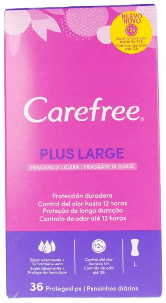 "Carefree Plus" įklotai 36 vienetai