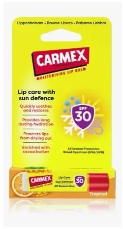 Carmex Lūpų balzamas SPF30 Tropical