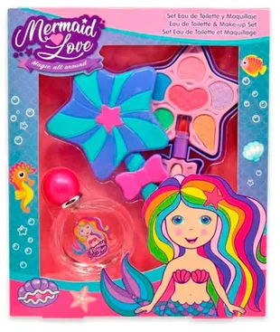 Cartoon Lorenay Mermaid Love EDT y Maquillaje EDT Spay, 50 ml Sets