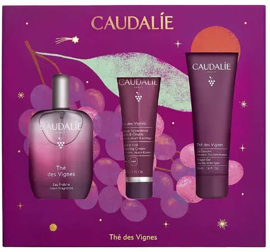 Caudalie Thé Des Vignes Fresh Fragance Purškiklis, 50 ml Set 3 Pieces
