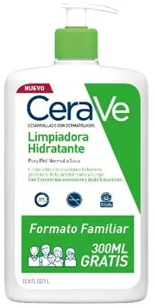 Drėkinamasis veido ir kūno prausiklis normaliai ir sausai odai Cerave Hydrating Cleanser, 1000 ml
