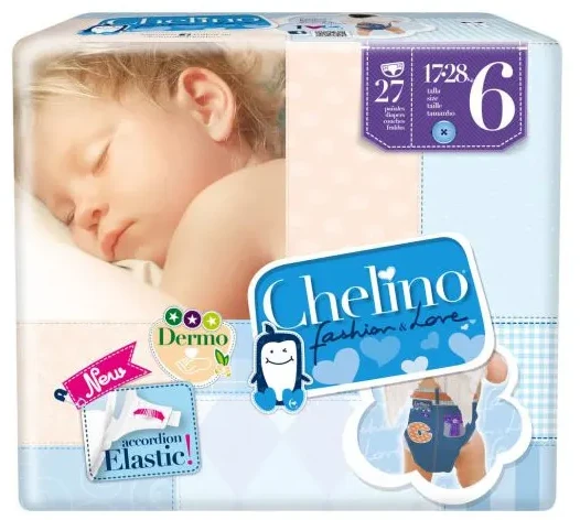 "Chelino Fashion-Love" sauskelnės T-6 27 vienetai