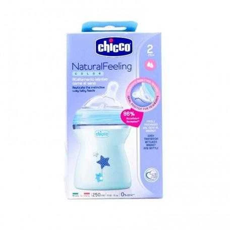 Chicco Natural Feeling buteliukas pakuotėje
