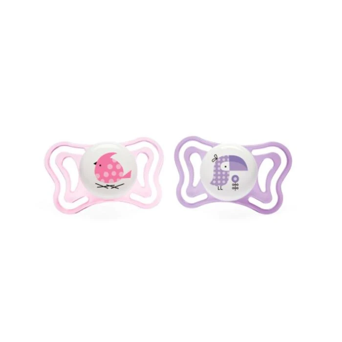 "Chicco" čiulptukas Physio Light Girl 2-6m 2 vnt