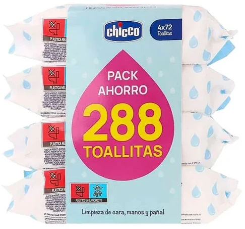 Chicco Wipes 4 X 72 Units