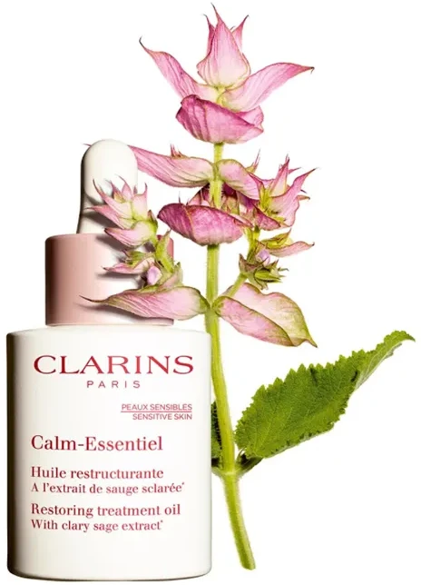 Clarins Calm-Essentiel Restoring Treatment Oil veido aliejus moterims, 30 ml