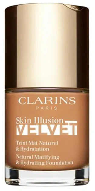 „Clarins Skin Illusion Velvet“ (natūralus matinį efektą suteikiantis ir drėkinamasis makiažo pagrindas), 30 ml, 114N