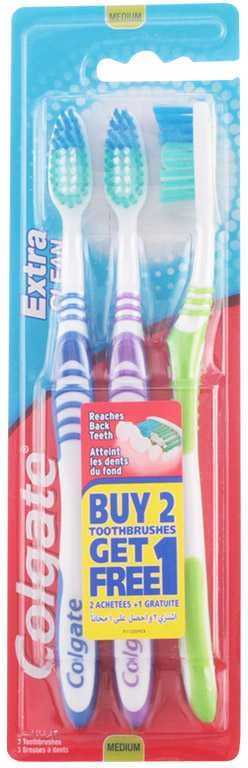 Dantų šepetukai COLGATE 3vnt