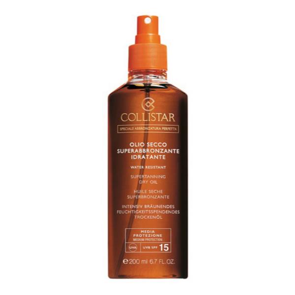 Įdegį skatinantis sausas aliejus, Collistar Supertanning Moisturizing Dry Oil SPF15,  200ml