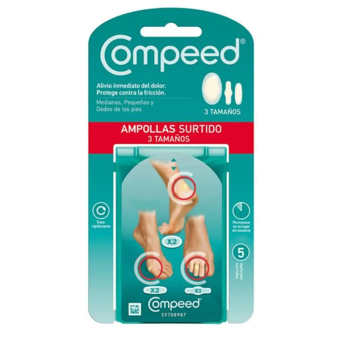 "Compeed" mišrūs pūslių pleistrai 5 vnt