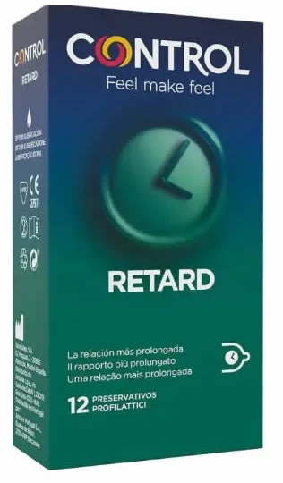 Non Stop Retard Control 12 vnt Nominal Length prezervatyvai 54mm