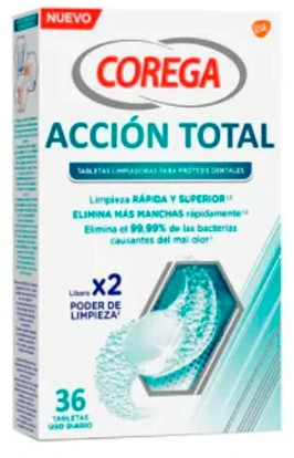 Dantų šepetėlis „Corega Total Action 36U“