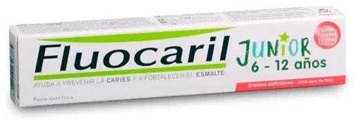 Fluocaril Junior Raudona Fruit Gel 75ml