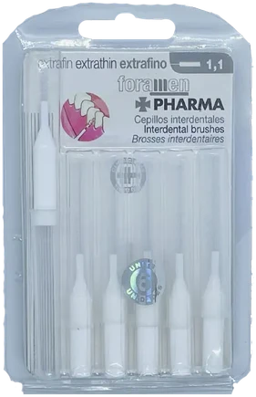 "Foramen Extrafine" tarpdančių šepetėlis 1,1 6 vnt