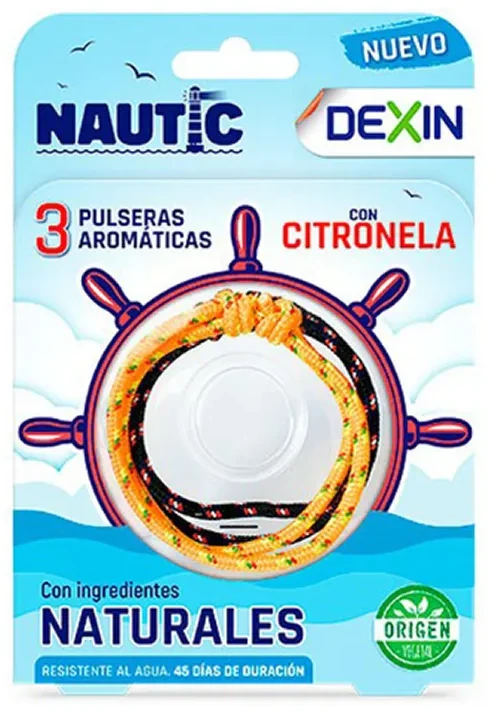„Dexin“ jūrinė aromatinė apyrankė su citronelėmis (3 vnt.)