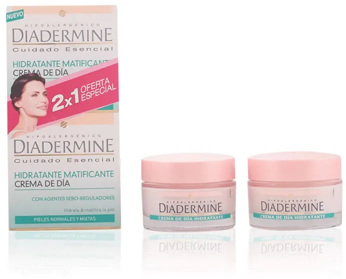 Diadermine Moisturizing Mattifying Day Kreminis, 50 ml Set 2 Pieces