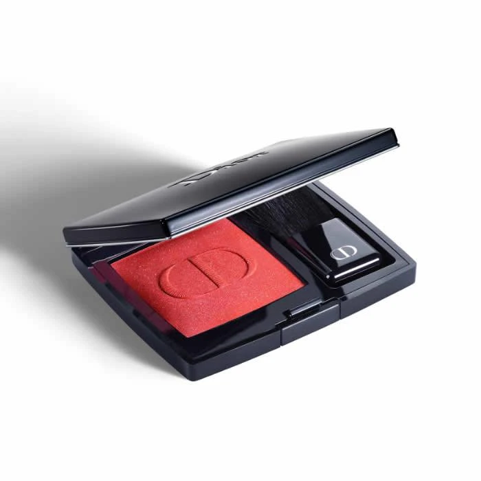 Christian Dior Rouge Satin Finish skaistalų kompaktinė pudra 999 Raudona 6.7 g