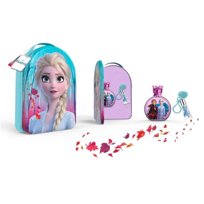 Fragrances For Children 3 dalių rinkinys Disney Frozen II Backpack Eau De Toilette Purškiklis, 100ml