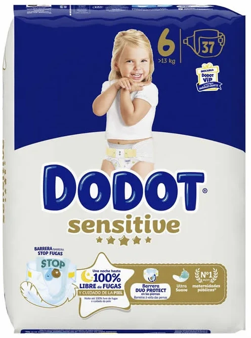 DODOT SENSITIVE size 6 diapers +13 kg 37 units