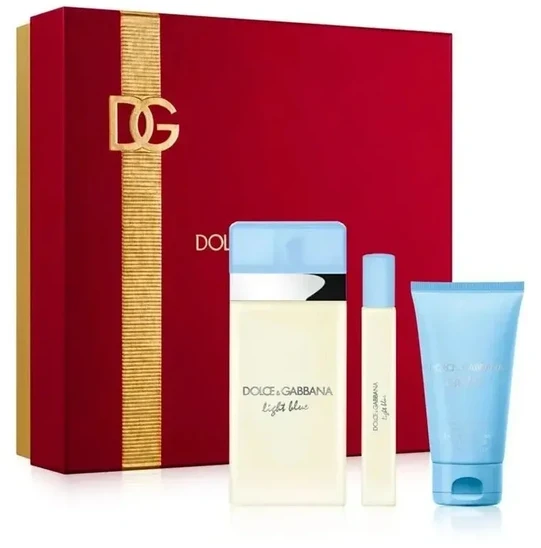 Kvepalų rinkinys moterims Dolce & Gabbana Light Blue (EDT, 100 ml + kūno kremas 50 ml + EDT 10 ml)