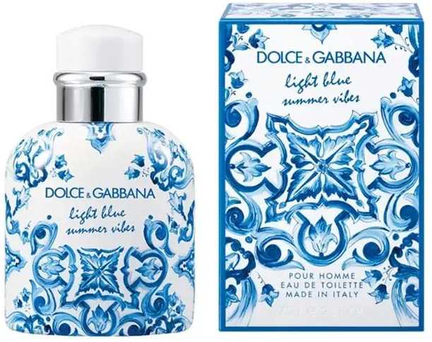 Kvepalai vyrams Dolce & Gabbana Light Blue Summer Vibes Pour Homme EDT, 75 ml