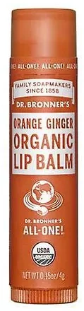 Dr. Bronner's Organic Lūpų balzamas Oranžinis-Ginger 4 g