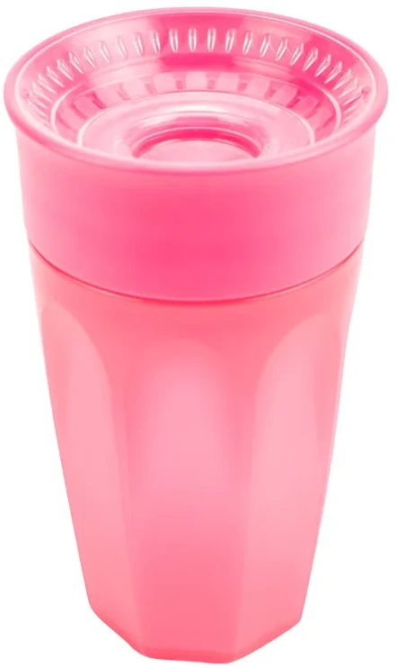 DR. BROWN'S 360 Tumbleris puodelis be snapelio, rožinis, be rankenos, 300 ml