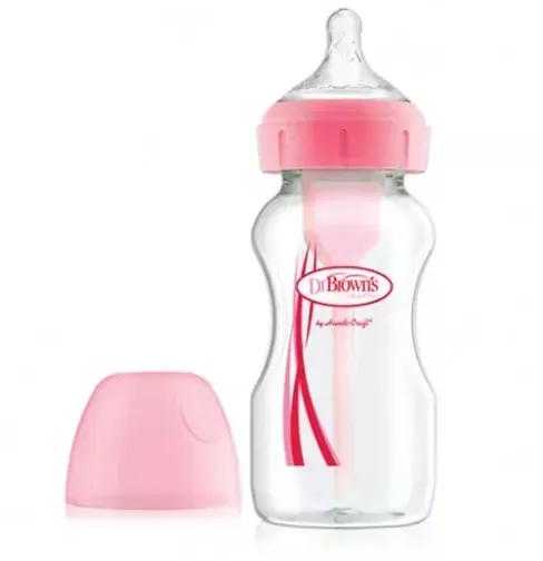 Dr. Brown's kūdikių buteliukas PP rožinis 240ml 1vnt
