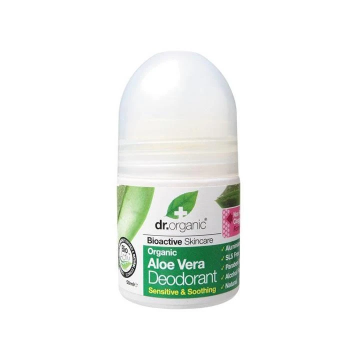 Dr. Organic Aloe Vera dezodorantas Roll On 50ml