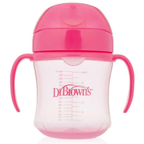 DR.BROWN'S "Dr. Bronw`s" minkštas snapelis pereinamajam puodeliui +6m 180ml